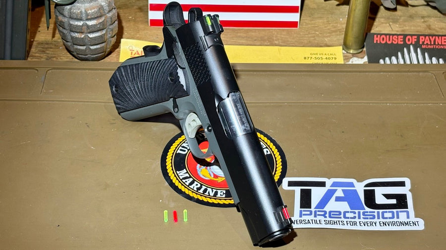 TAG Precision TSF fiber optic sights video by hrfunk